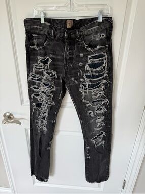PRPS Distressed Demon Fit Jeans Size 33